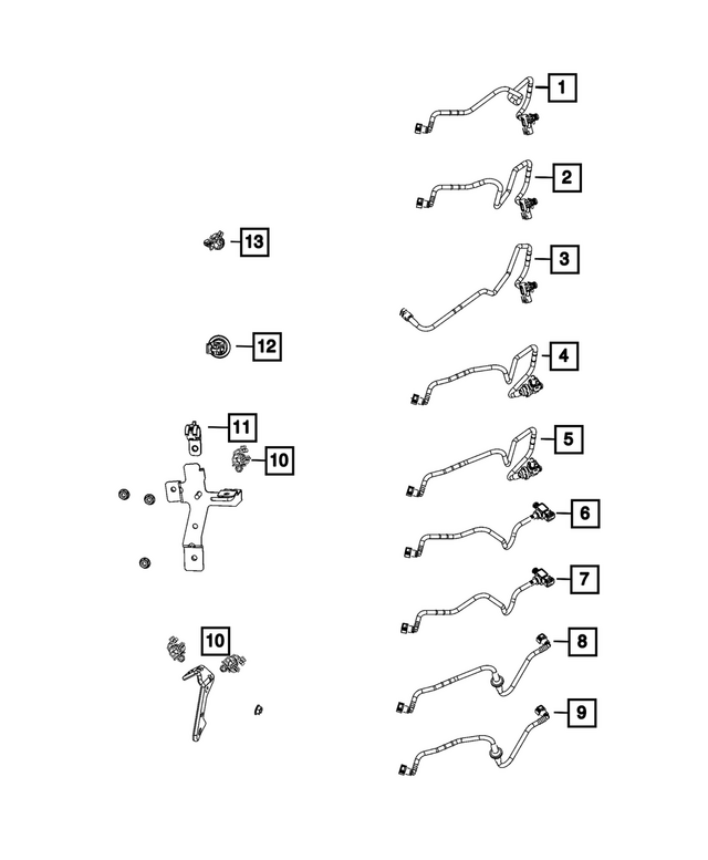 68439321AA - Brakes: Brake Booster Vacuum Hose for Mopar Image