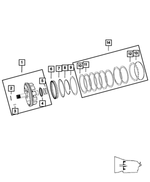 52107948AA - NAG1; W5J400 - W5A330; 5-Speed; Automatic Transmission: Snap Ring for Mopar Image