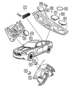 5064982AN - Electrical: Amplifier for Mopar Image image