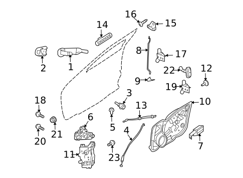 Front Door for 2011 Mercury Milan #1