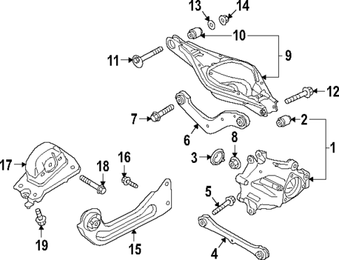 Rear Suspension for 2021 Volvo XC40 Recharge #1