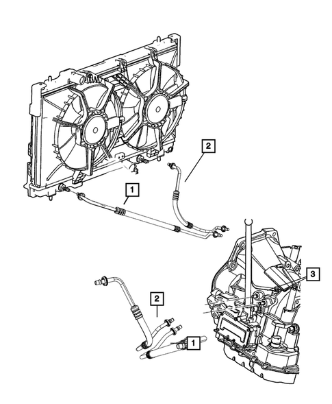 Lines, Transmission Oil Cooler for 2005 Dodge Neon #0