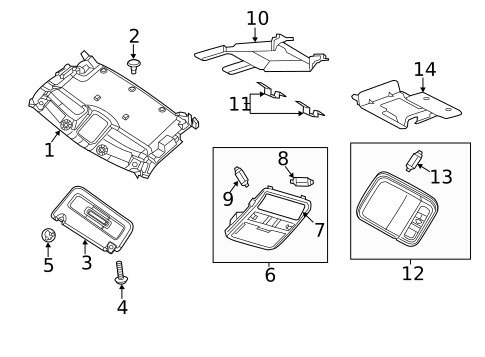 Interior Trim - Roof for 2019 Nissan NV2500 #1