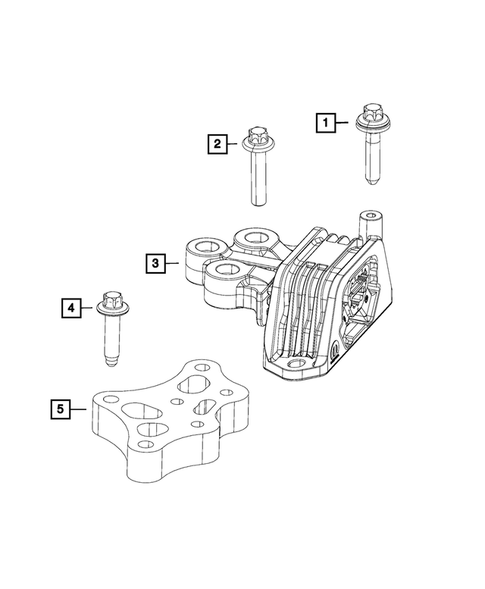 Engine Mounting for 2017 Fiat 500L #2