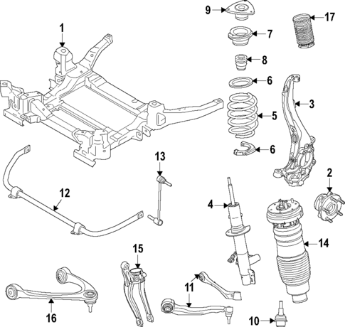 Suspension Components for 2024 Lincoln Aviator #1