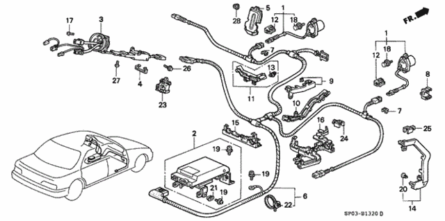 SRS Control Unit ('91-'92) for 1991 Acura Legend #0