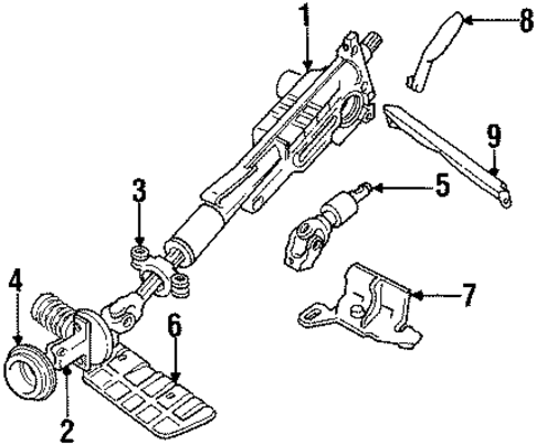 Steering Column Assembly for 1995 Volvo 850 #0