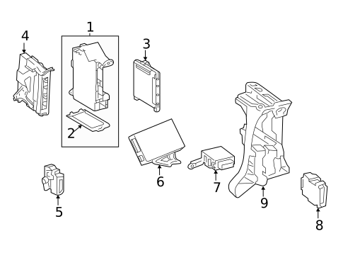 Headlamp Components for 2017 Lexus ES350 #2