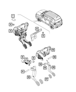 68201765AA - Brakes: Clutch Cable Routing Plug for Fiat: 500L, 500X | Jeep: Compass, Renegade | Ram: ProMaster City Image