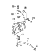 68036739AA - : Turbo Oil Return Tube for Mopar Image
