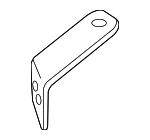 8R0951230A - Electrical: Low Note Horn Mount Bracket for Audi Image image