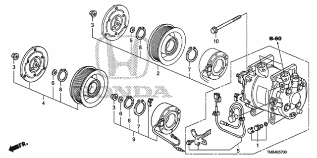 A/C Compressor for 2013 Honda Insight #0