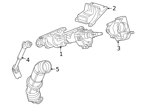 Steering Column Assembly for 2005 Saturn Relay #0