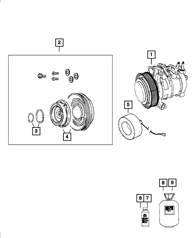 « 68224150AB – Air Conditioners and Heaters : Compresseur Lubrifiant pour Mopar Image »