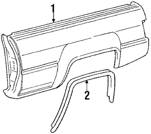 Outer Components for 1988 Toyota 4Runner #0