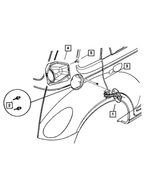5067386AA - Body Sheet Metal Except Doors: Fuel Filler Housing for Mopar Image