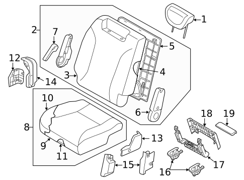 Third Row Seats for 2014 Kia Sedona #1