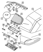 ZG99DKCAB - Body Sheet Metal Except Doors: Soft Top Fabric Cover Assembly for Chrysler: PT Cruiser Image