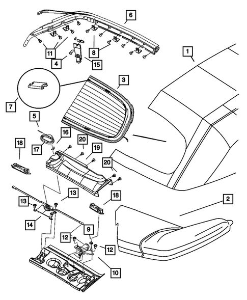 Roof for 2008 Chrysler PT Cruiser #1