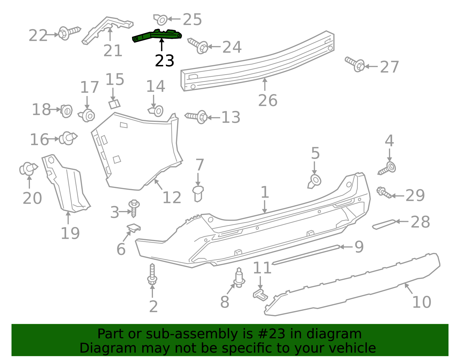 52563-0R070 - Bumper Guide 2019-2025 Toyota | Longo Toyota Parts display picture 1