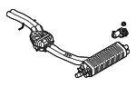 4M0253078CE - Exhaust: Rear Muffler for Audi Image