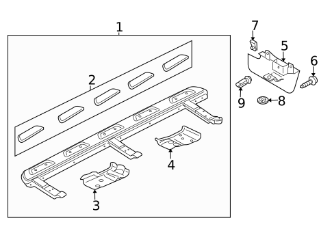 Exterior Trim - Pillars for 2010 Audi Q7 #0