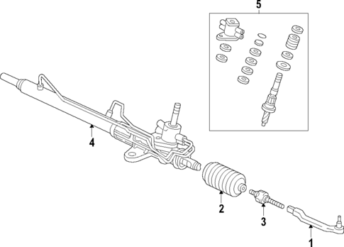 Steering Gear & Linkage for 2011 Honda Odyssey #1