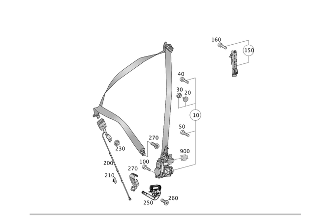 1668601600 - Driver Seat: Seat Belt for Mercedes-Benz: GL350, GL450, GL550, GL63 AMG, GLE300d, GLE350, GLE400, GLE43 AMG, GLE450 AMG, GLE550e, GLE63 AMG, GLE63 AMG S, GLS350d, GLS450, GLS550, GLS63 AMG, ML250, ML350, ML400, ML550, ML63 AMG Image image