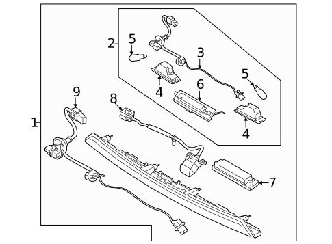 License Lamps for 2019 Kia Forte #0