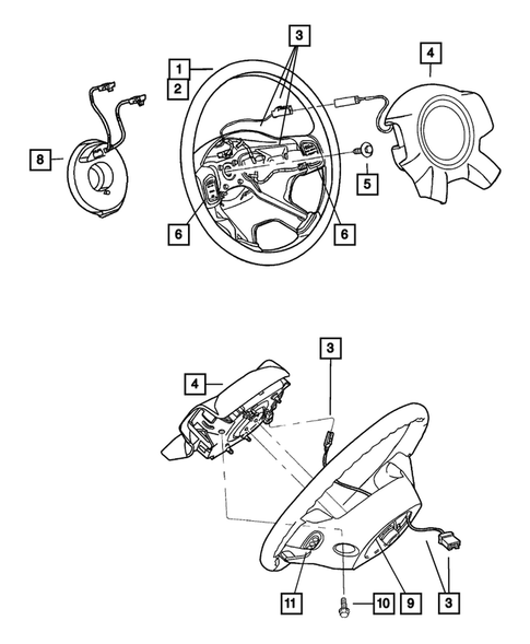 Steering Wheel for 2007 Jeep Liberty #0