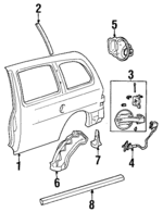 XF2Z16279D51AA - Body: Side Panel for Ford: Windstar Image
