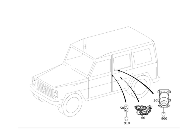 2389050601 - Electrical System: Switch Block for Mercedes-Benz: E400, E450, E53 AMG, G550 4x4, G63 AMG, G65 AMG Image image