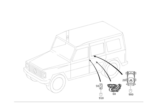 Switch Rear Door Lining for 2013 Mercedes-Benz G63 AMG #0