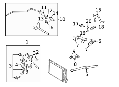 Hoses & Pipes for 2005 Audi S4 #2