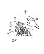 6102184AA - Cooling: Hex Head Bolt And Coned Washer for Mopar Image
