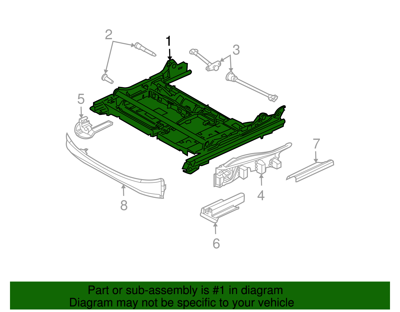 Seat Track - BMW (52-10-7-075-939)