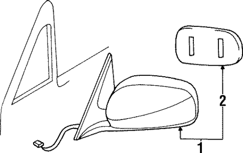 Outside Mirrors for 2001 INFINITI Q45 #0