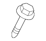 90001PWA000 - Engine: Cover Bolt for Honda: Accord, Fit Image