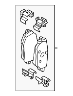 34208843737 - Brakes: Brake Pads for BMW Image