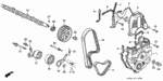 11811PT0000 - Engine: RUBBER, TIMING BELT SEAL (LOWER) for Honda Image