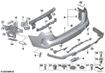 51128080496 - : Trim, Exhaust End Pipe, Right for BMW Image