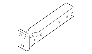 4H0807140A - Body: Bumper Impact Bar Bracket for Audi Image