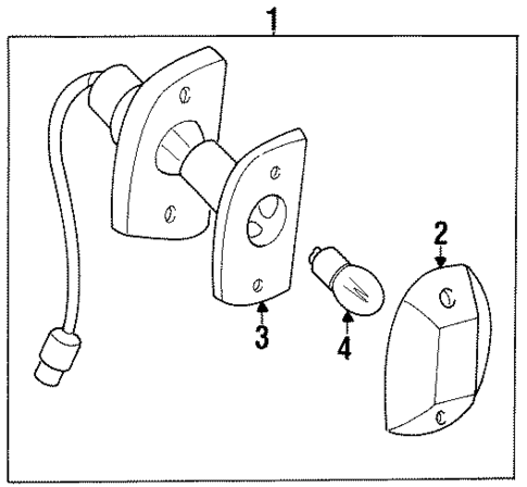 License Lamps for 1989 Nissan D21 #1