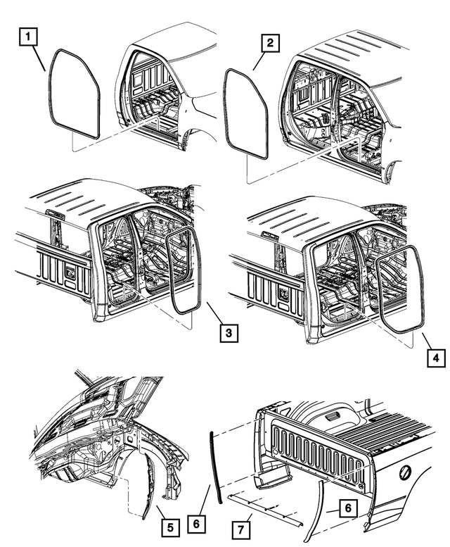 « 68630991AA – Body Sheet Metal Except Doors : Joint pour Mopar Image »