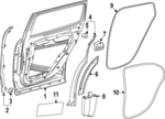 2437300500 - Body: Door Shell for Mercedes-Benz Image