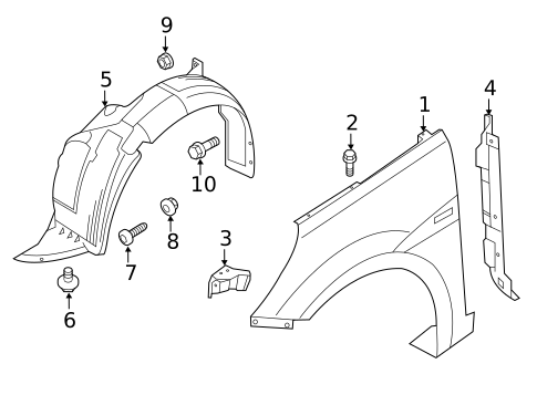 Fender & Components for 2014 Hyundai Accent #0