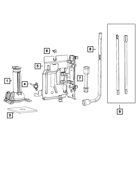 Jack Stowage for 2019 Ram 3500 #1
