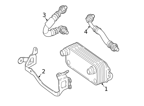 Trans Oil Cooler for 2020 Mercedes-Benz S63 AMG #1