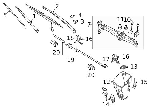 Wiper & Washer Components for 2010 BMW X3 #0
