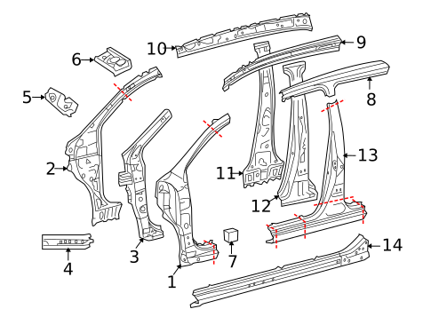Hinge Pillar for 2009 Scion xD #0